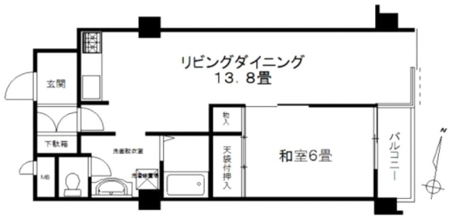 パークハイツ大崎ビル503 間取り図