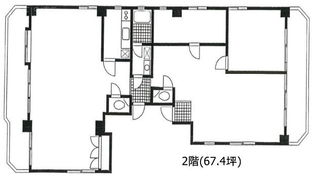メゾン赤坂2F 間取り図