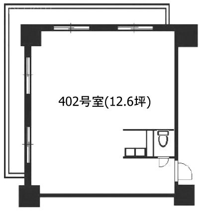 シティマンション赤坂402 間取り図
