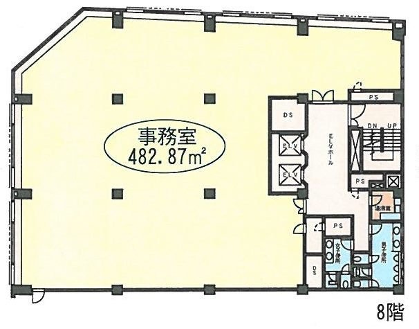 兜町偕成ビル本館8F 間取り図