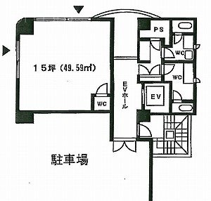 三立社ビル1F 間取り図