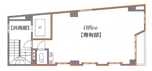 ユービズ神田神保町(福生第2ビル)3F 間取り図