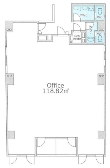 三石ビル2F 間取り図