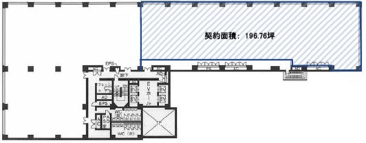 コスモパークビル3F 間取り図