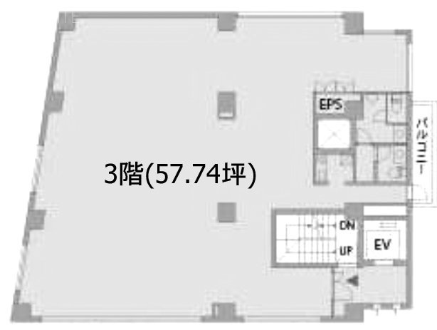 神宮前エーアイビル3F 間取り図