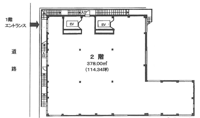 広尾コンプレックスビル2F 間取り図