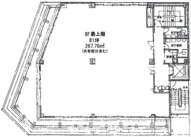 第3久我屋ビル8F 間取り図