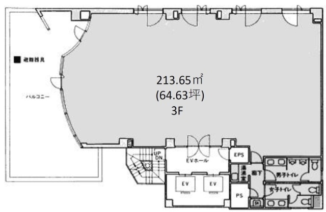 芝公園リッジビル3F 間取り図