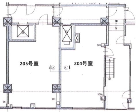 シティプラザ新宿ビル204 間取り図