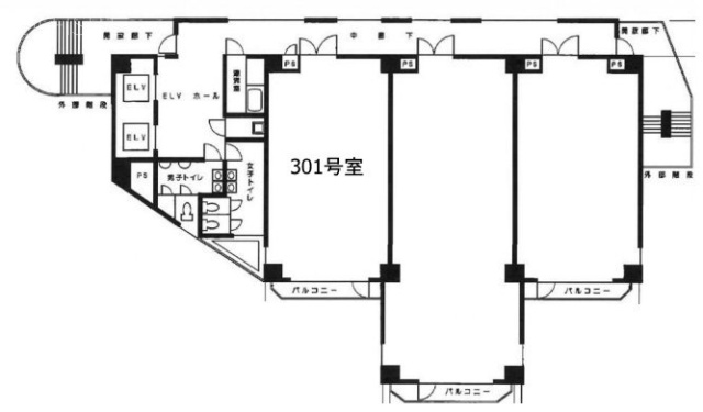 INOビル大崎301 間取り図