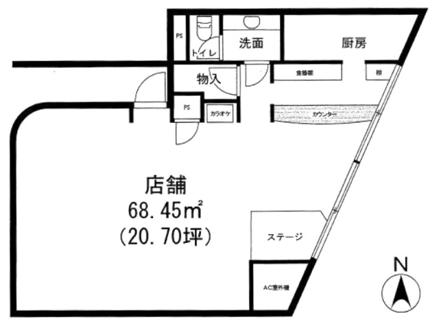 ニューカマタビル603 間取り図