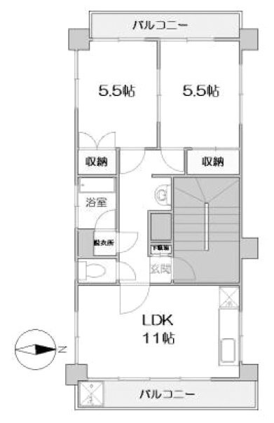 谷川ビル3F 間取り図