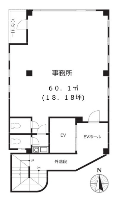 笹塚パインビル2F 間取り図
