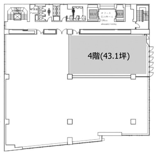 川浅ビル4F 間取り図