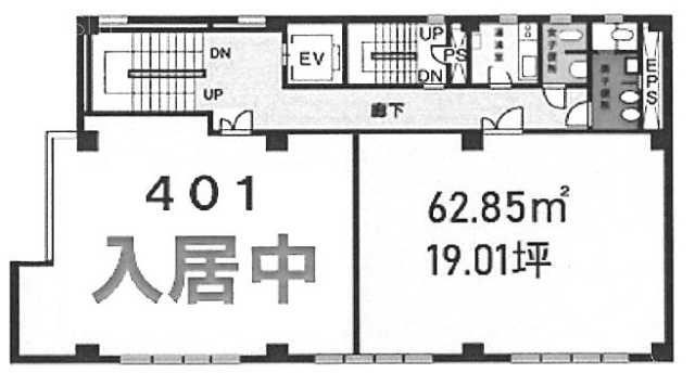 ウェルズ21津田沼ビル402 間取り図