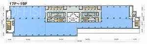 渋谷マークシティ19F 間取り図