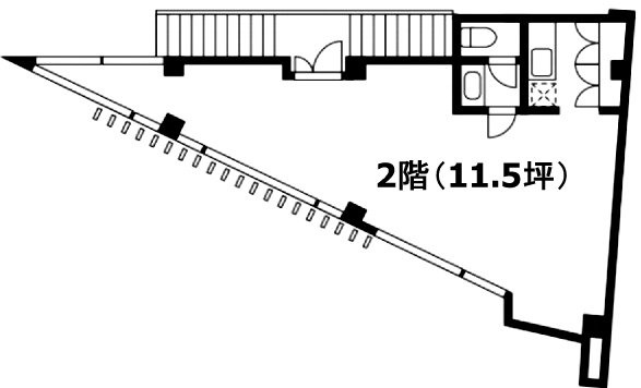代官山宝古堂ビル2F 間取り図