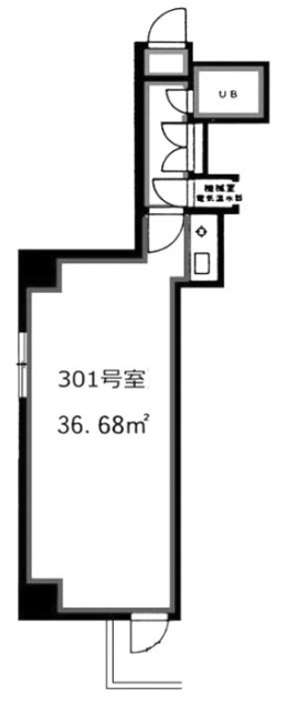 宮下パークビル301 間取り図