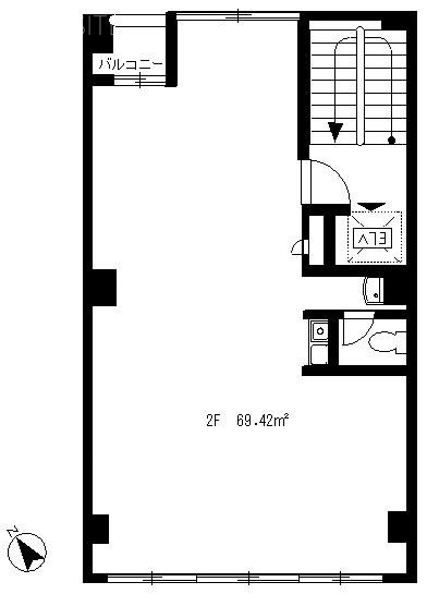 鈴友ビル2F 間取り図