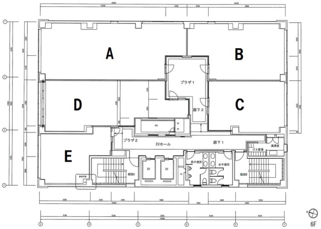 神田プラザ6F 間取り図