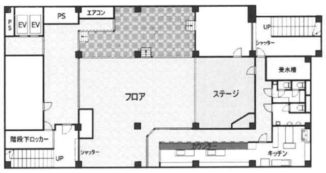 ニュー八王子ビルB1F 間取り図