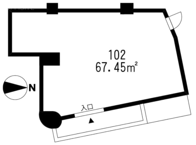 中田ビル102 間取り図