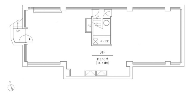 代官山AビルB1F 間取り図