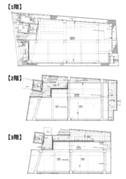 (仮)神宮前三丁目新築PJ1F～3F 間取り図