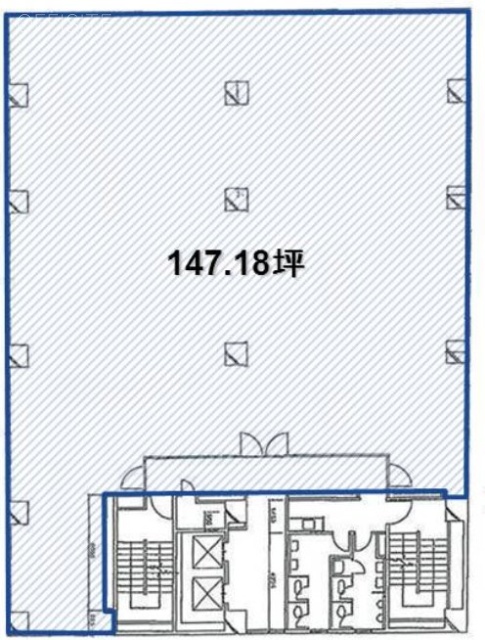 日総第19ビル3F 間取り図