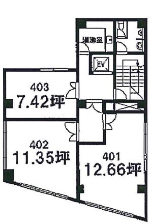 テイユー日本橋ビル403 間取り図