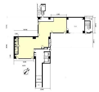 Daiwa築地駅前ビル1F 間取り図