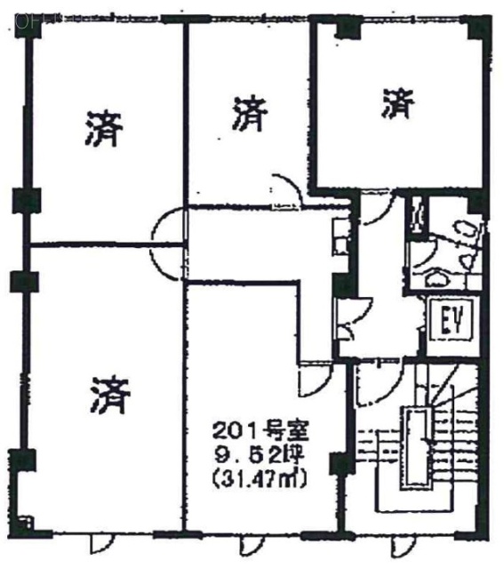 渡東ANNEXⅡビル201 間取り図