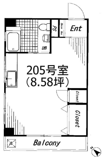 ブルーハイツ205 間取り図