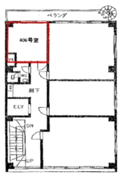 影山ビル406 間取り図