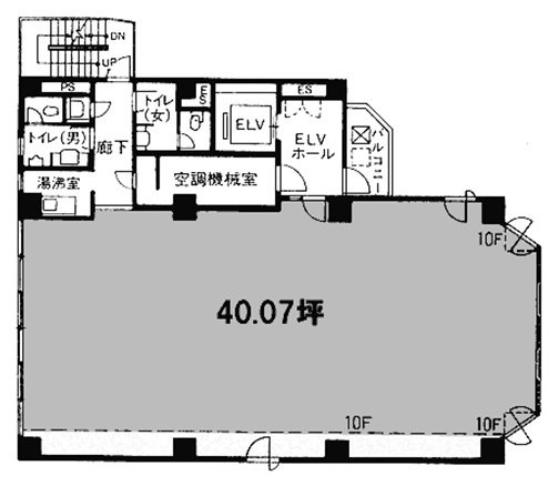 高輪明光ビル10F 間取り図