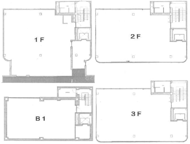 ラ・セーヌビルB1F~3F 間取り図