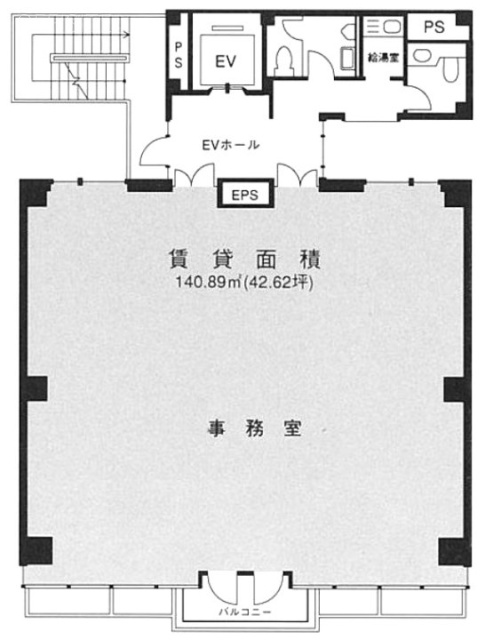 箱崎公園ビル4F 間取り図