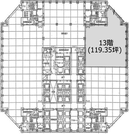 東京オペラシティ13F 間取り図