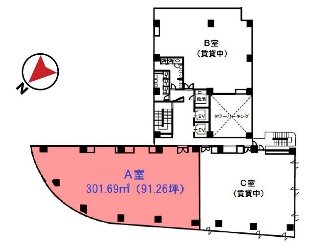 水天宮北辰ビルA 間取り図