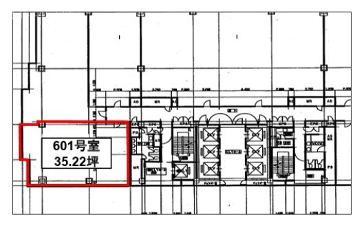 つくばビルディング6F 間取り図