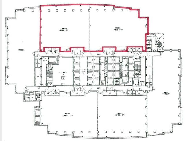 恵比寿ガーデンプレイスタワーBC 間取り図