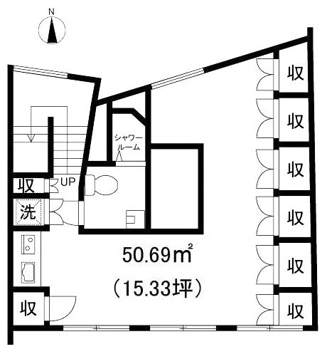 硝筐ビルB1F 間取り図