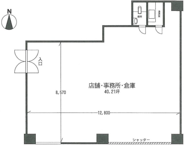 マートルコート麹町1F 間取り図