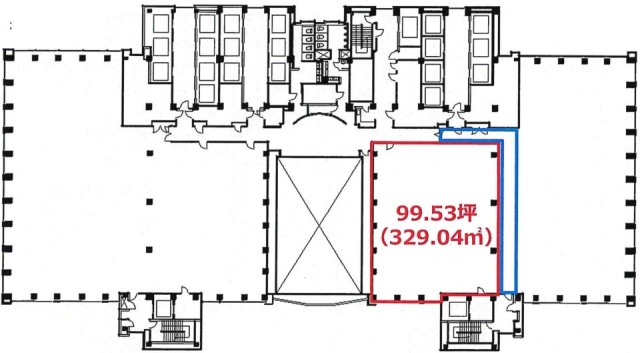 新宿マインズタワー5F 間取り図