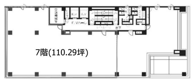 日本橋サンライズビル7F 間取り図