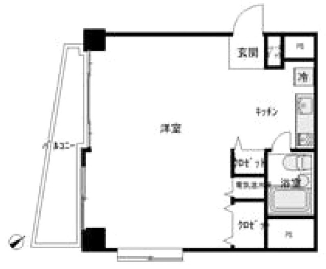 パレグレイスビル601 間取り図