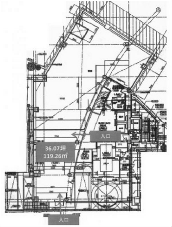 AXALL ROPPONGIビル1F 間取り図