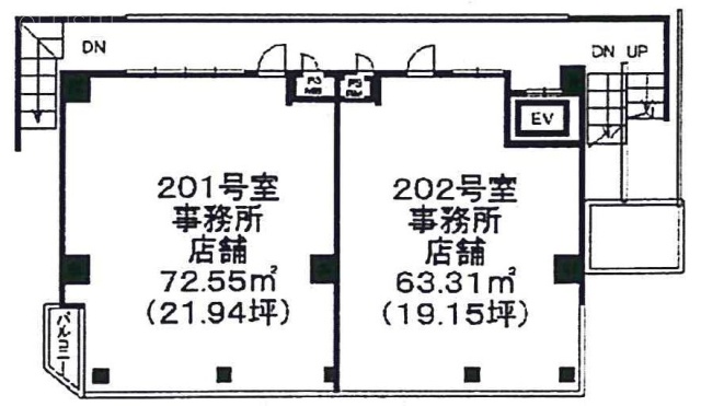 KAWANO SHIMOKITA SOUTHビル202 間取り図