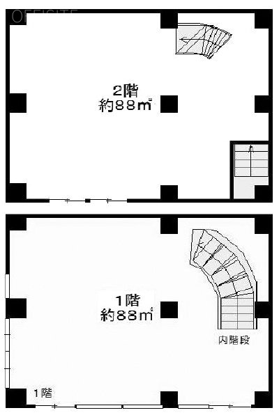 家庭科学ビル1F～2F 間取り図