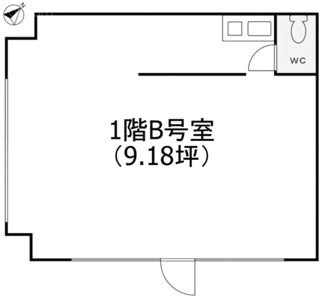 行木(なめき)ビルB 間取り図